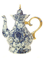 Чайник заварочный форма Шатровая рисунок Поющий сад Императорский фарфоровый завод