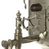 Самовар на дровах 7 литров никелированный цилиндр с вислыми ручками (фабрика Баташева) арт. 433772