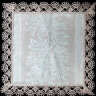 Салфетка серая с темным кружевом (ручное плетение) арт. 6нхп-654, 33х33